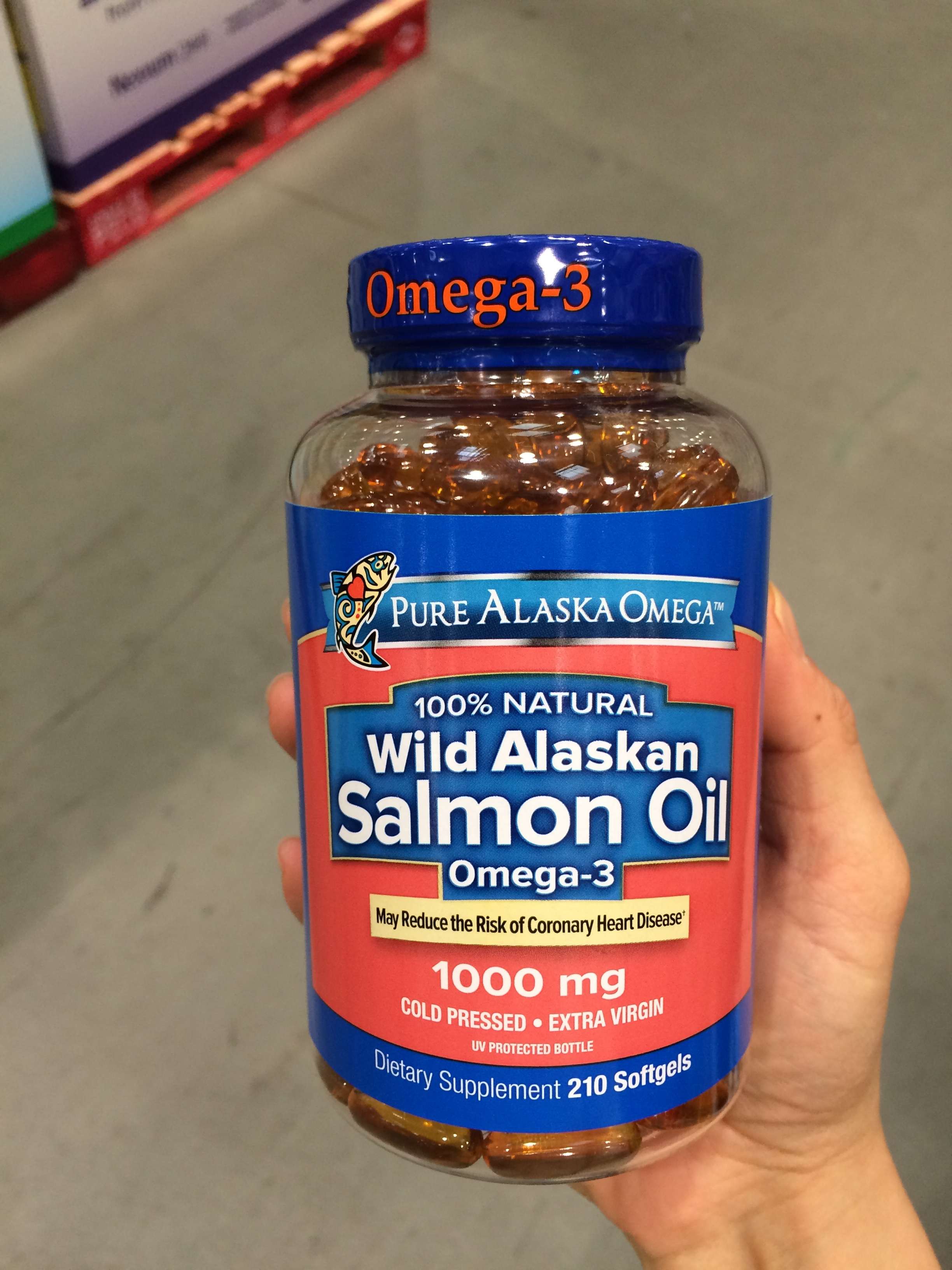 210 softgels pure alaska omega 阿拉斯加深海野生三文鱼油 210粒