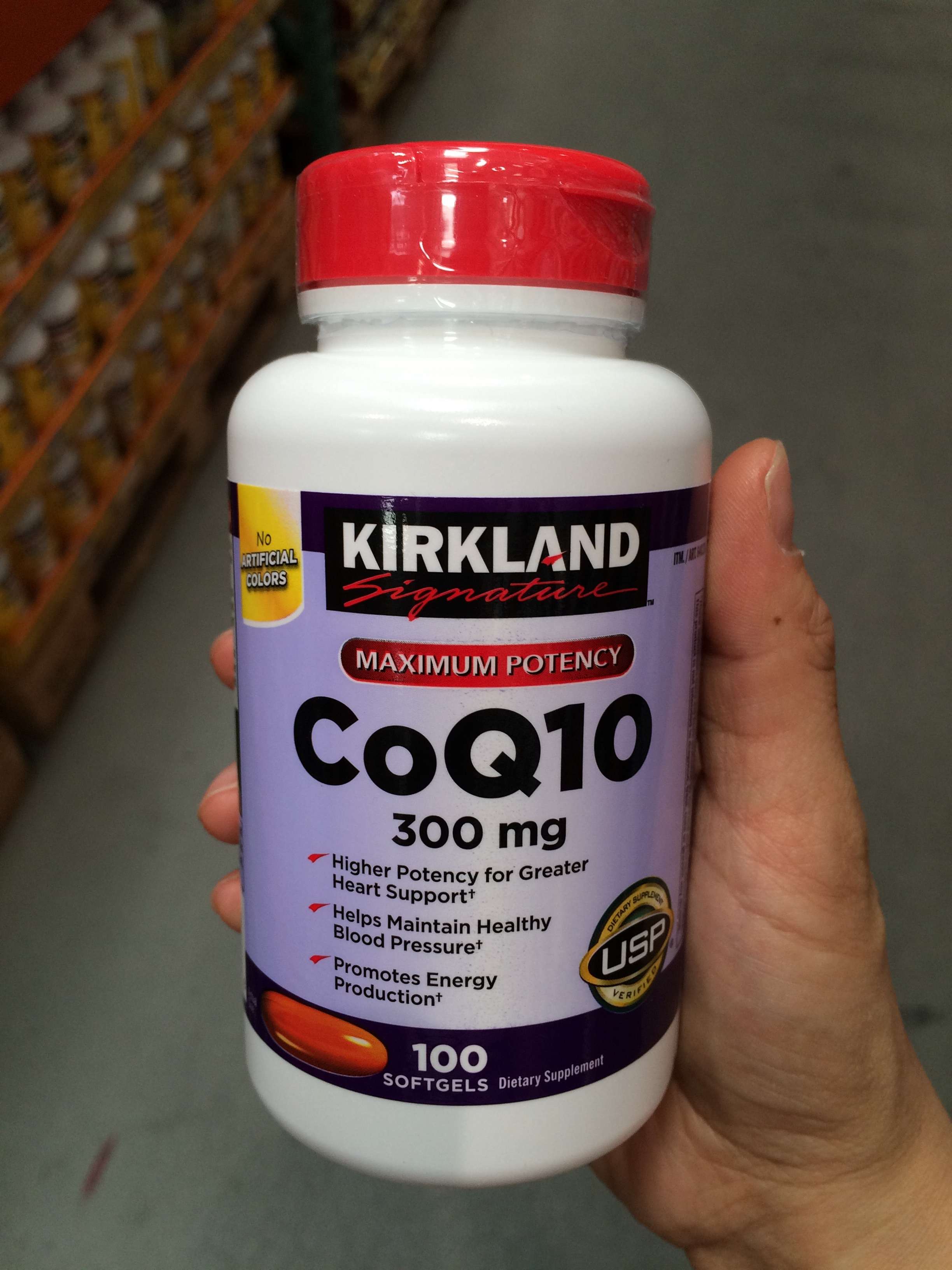 kirkland signature coq10 300 mg 100 softgels