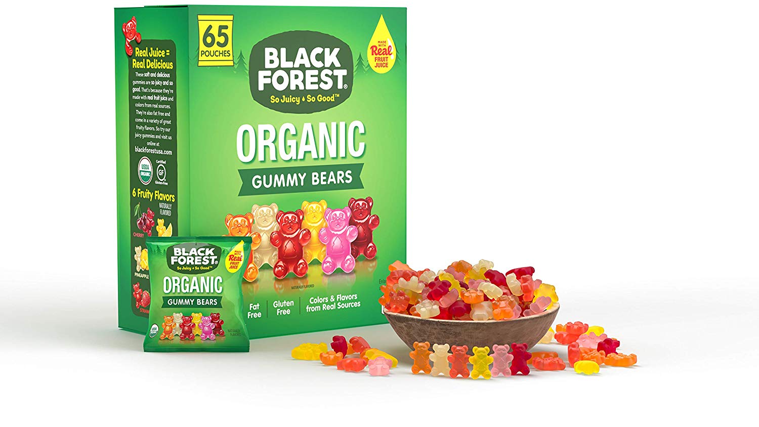black forest organic gummy bears,65 ct black forest 黑森林 有机