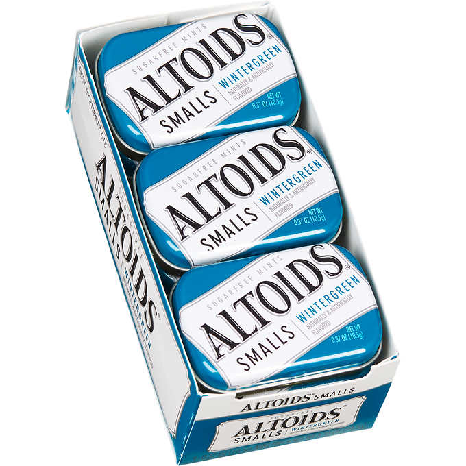 altoids smalls sugar free mints, wintergreen, 0.37 oz, 9-count