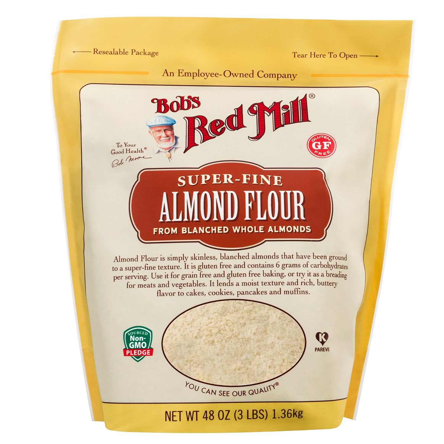 bobs red mill almond flour (3 lbs.) bobs 纯杏仁粉 烘培 1.