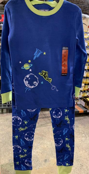 New Without Tags Kids 2-Piece Organic Cotton Pajama Set - Picture 1 of 4