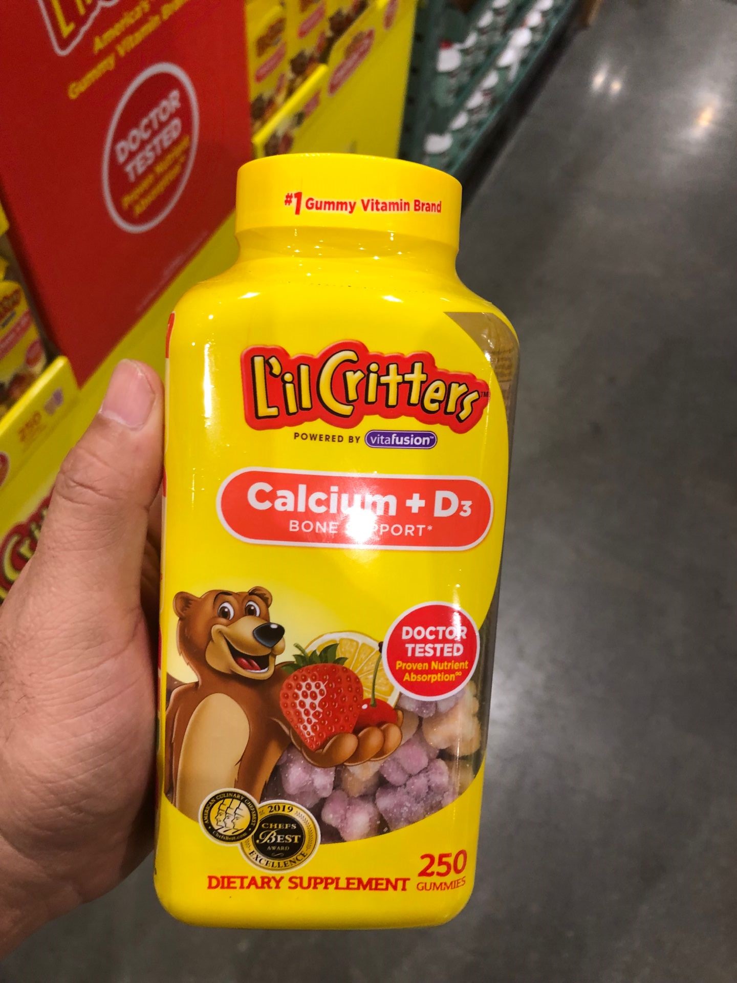 lil critters calcium gummies 250 count