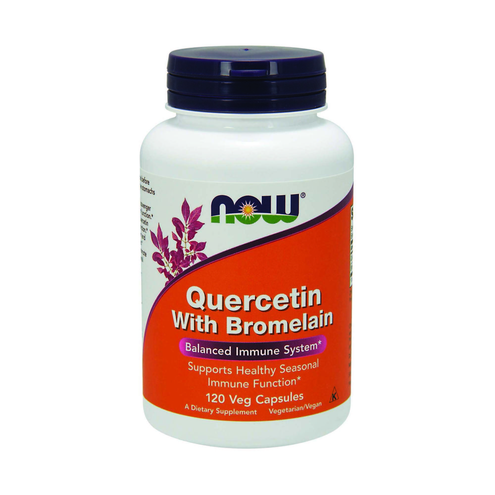 now quercetin with bromelain 120 capsules