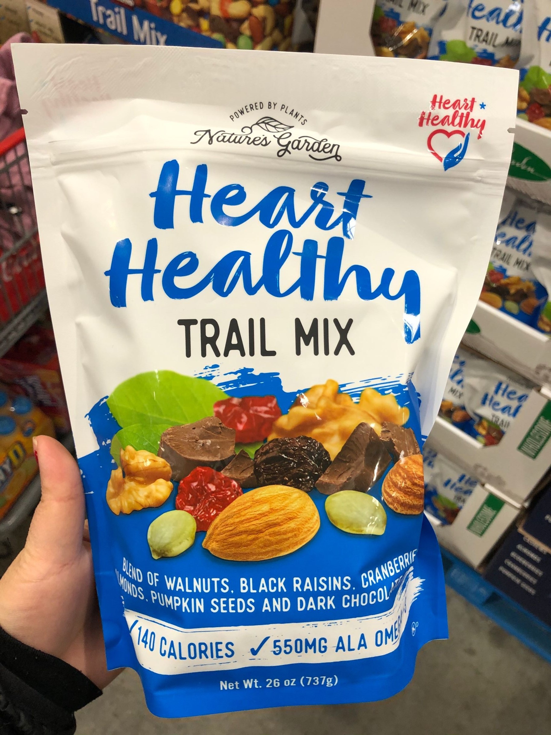 natures garden heast healthy trail mix 26 oz.