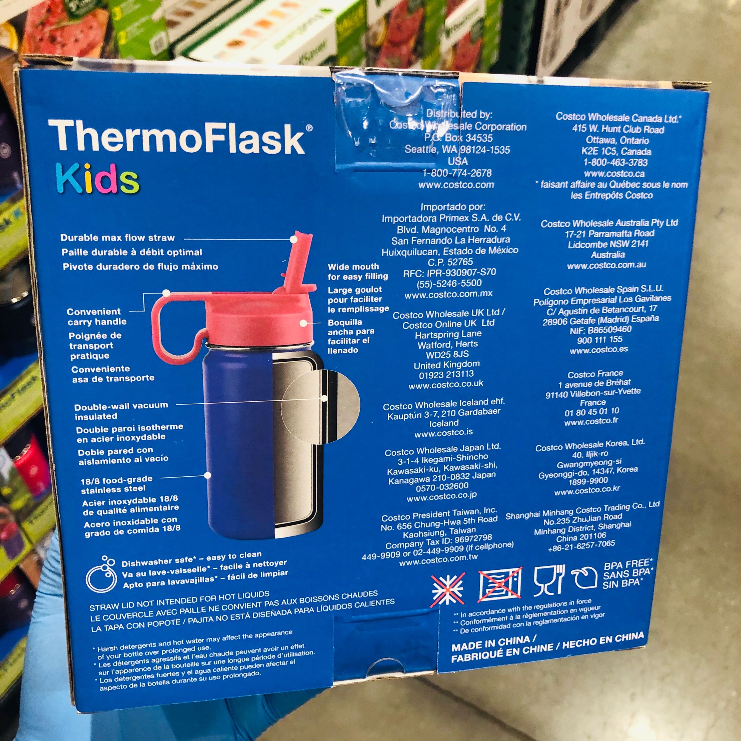 thermoflask kids stainless steel water bottle 2pk thermoflask