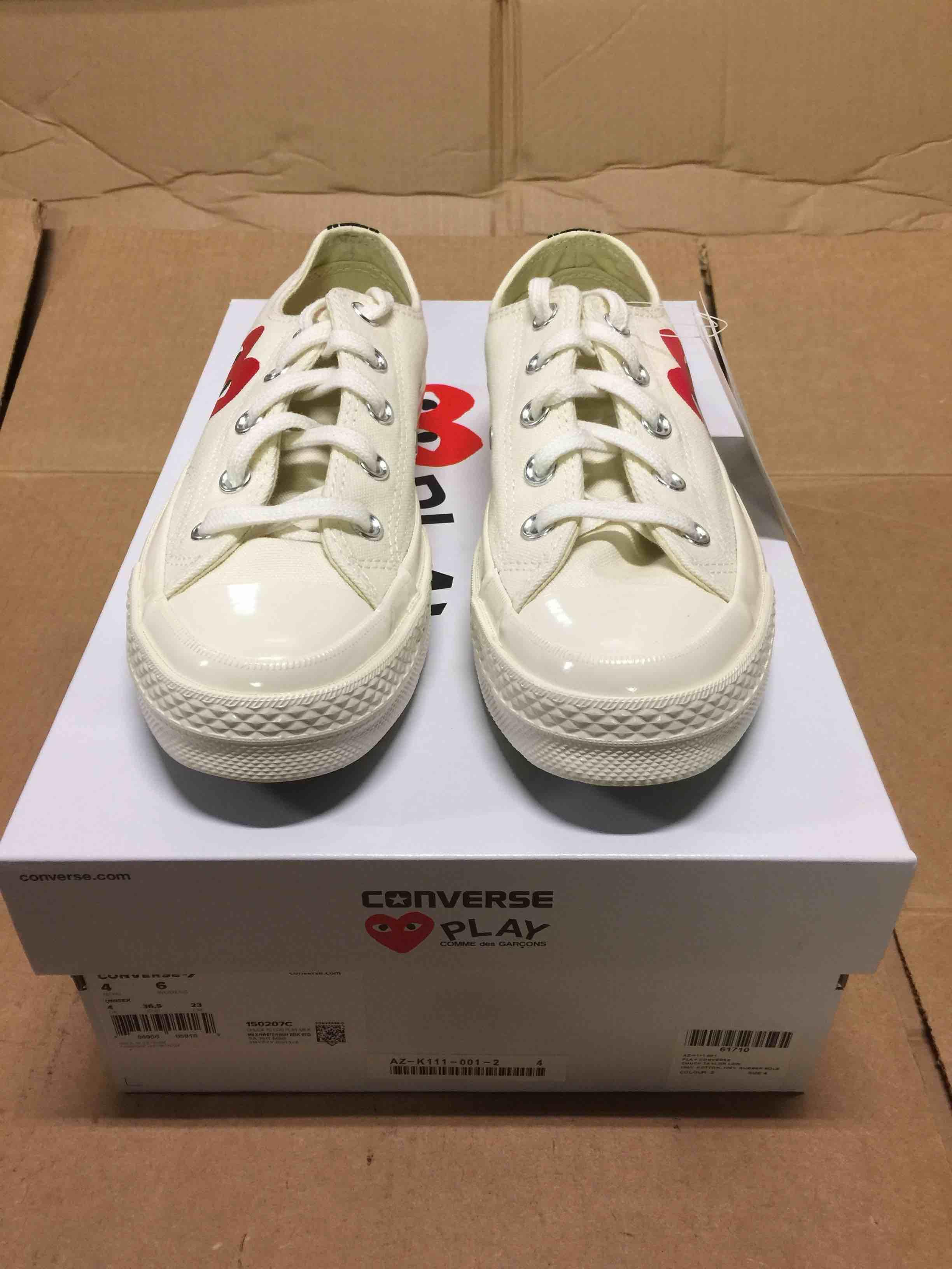 converse cdg fake vs real